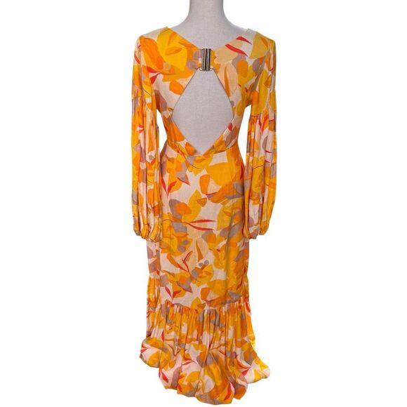 ACLER Gallion Floral Dress In Yellow 4 - Picture 3 of 8